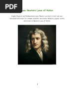 Isaac Newton's Law of Motion