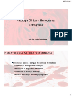 Patologia Clínica - Hemograma - Eritrograma