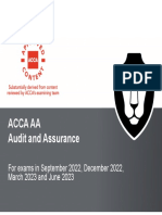 ACCA - Audit and Assurance (AA) - Chapter 1