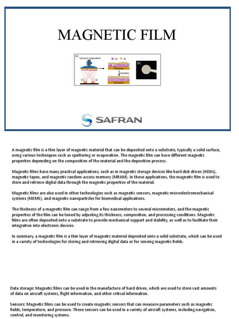 Applications of Magnetic Thin Films in Aviation | PDF | Thin Film ...