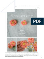 Tiny Peony Crochet Pattern