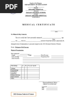 Revised Form 86 Medical Certificate | PDF | Physical Examination | Medicine