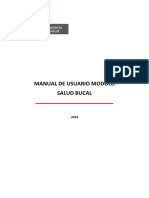 Manual de usuario módulo salud bucal