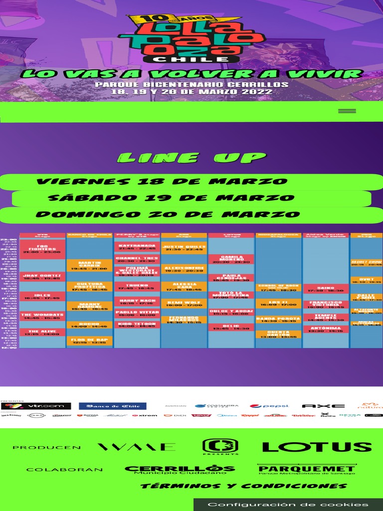 Line Up PDF