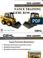 2) Preventive Maintenance Gehl R190