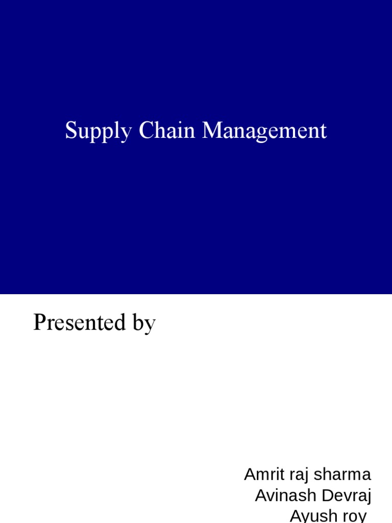 Supply Chain Management PDF