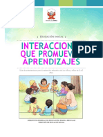 Interacciones Que Promueven Aprendizajes Guía de Orientaciones para La Atención Educativa de Los Niños y Niñas de 0 A 5 Años, Educación Inicial