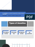 Lecture 3 - Annuity