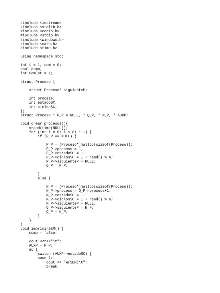 Semaforo Binario | PDF | C++ | Models Of Computation