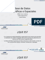 Base de Datos Geográficas o Espaciales: Willian Orozco Cardenas Camilo Sandoval Perez Samuel Bedoya