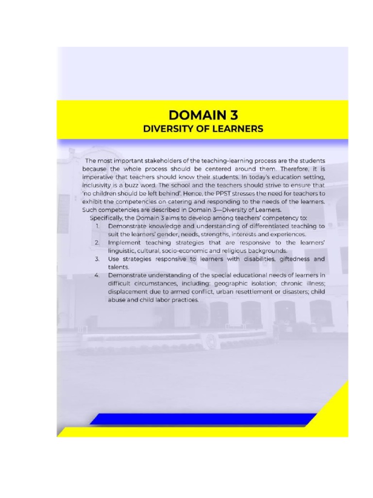Domain 3 Pdf Career Growth Science Mathematics