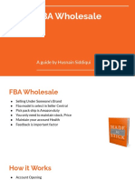 FBA Wholesale 1st Lecture