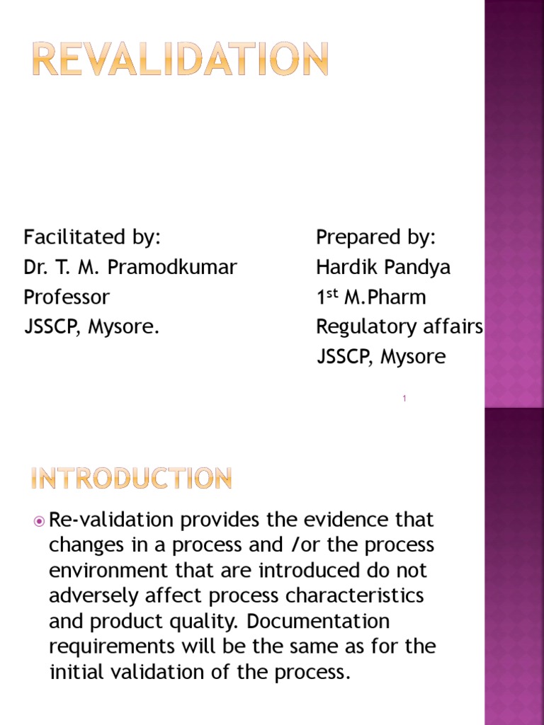 Pharma Revalidation Essentials | PDF | Packaging And Labeling ...