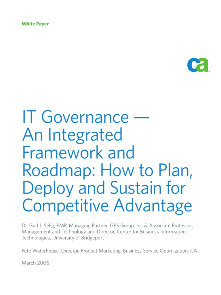 Clarity It Governance WP | PDF
