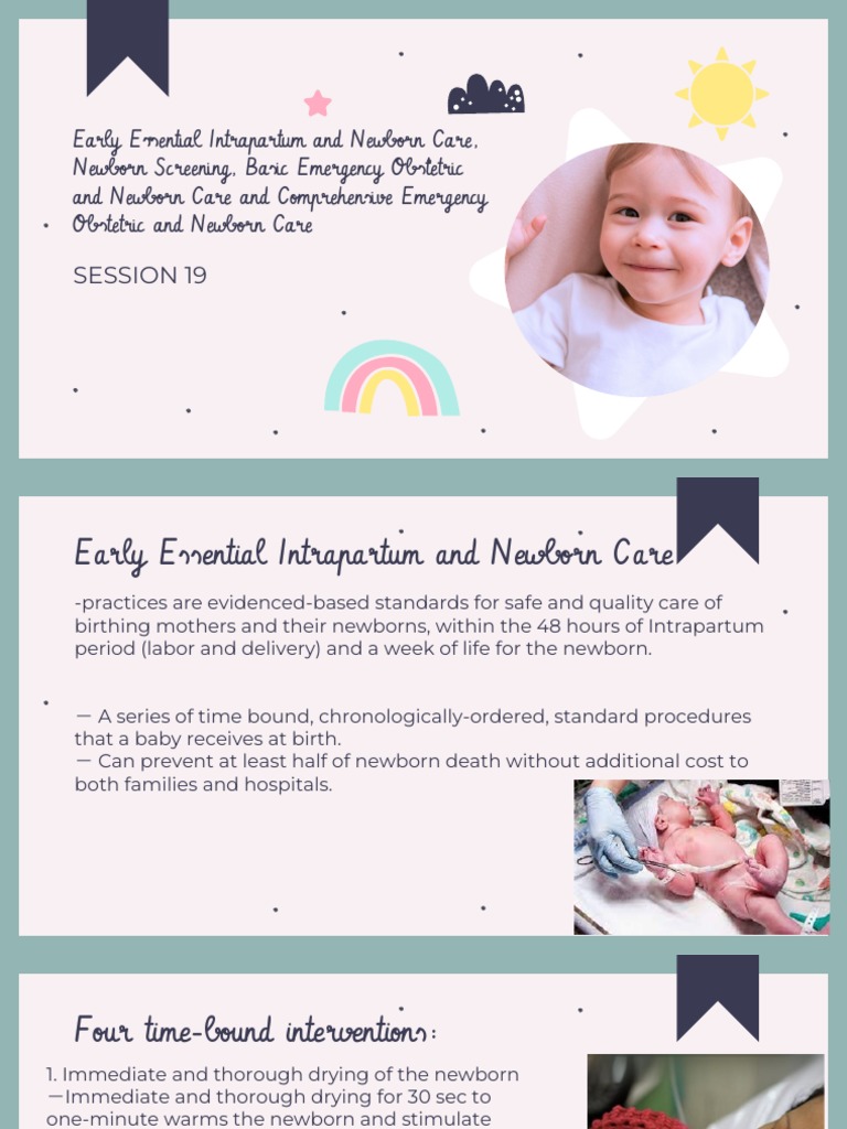 Essential Intrapartum & Newborn Care Guide | PDF