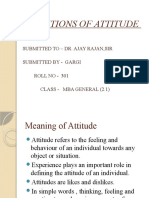 Functions of Attitude21