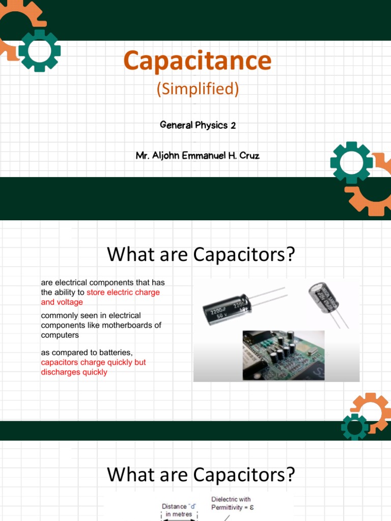 Capacitance in Series and Parallel PDF Capacitor Series And