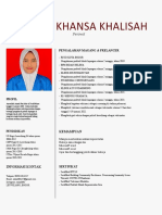 Khansa Khalisah: Perawat