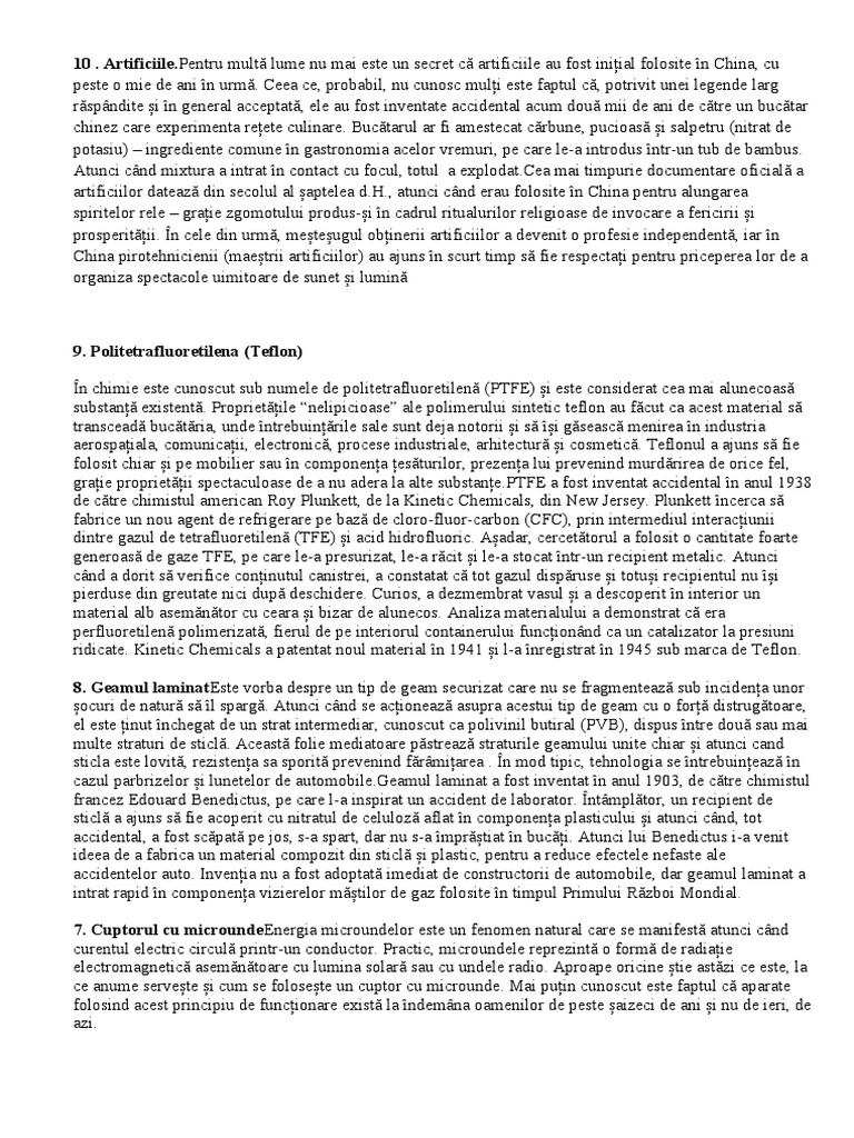 10 Inventii | PDF