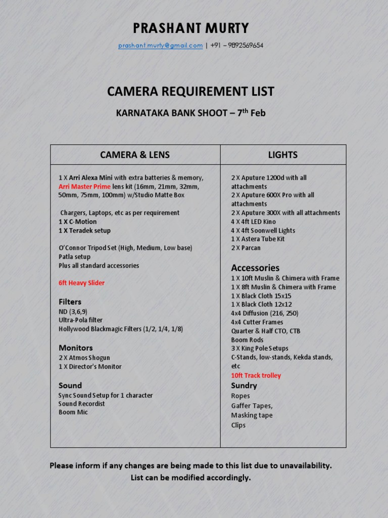 camera-requirement-list-kb-shoot-7th-feb-pdf-optical-devices
