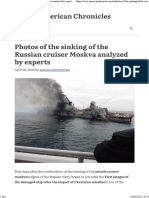 Photos of the Sinking of the Russian Cruiser Moskva Analyzed by Experts