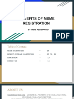 Benefits of Msme Registration