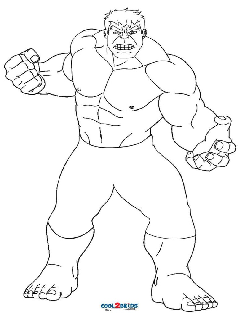 Hulk Coloring Sheets | PDF