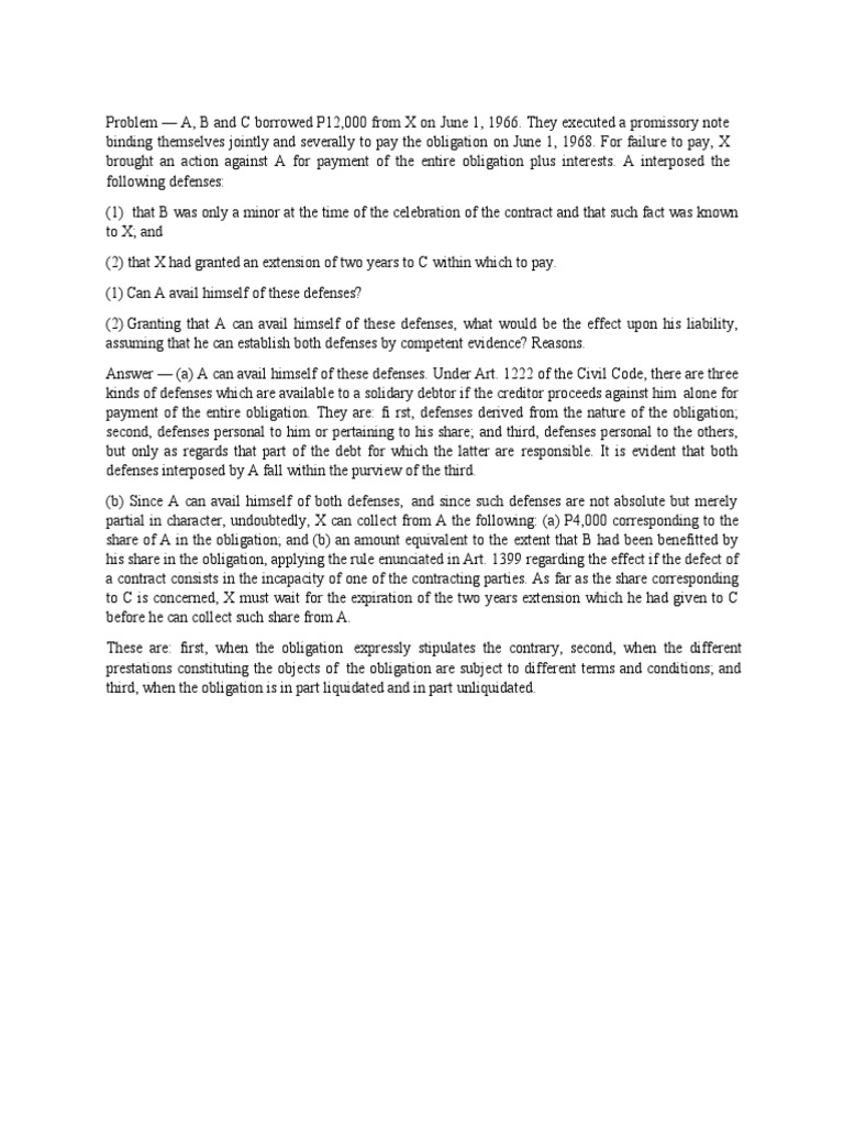 Joint and solidary 2 pdf law
