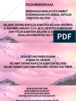 Susunan Acara Kapolda Sumsel Revisi