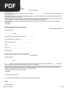Debtors Circularisation Letters. - 1628756548