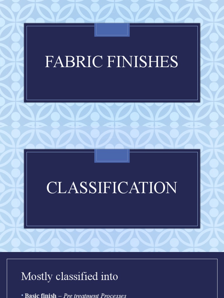 Fabric Finishes PDF