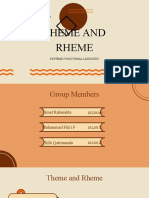 Group 7 Theme and Rheme