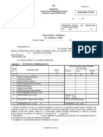 Anexa Nr. 5 Model 2016 ITL 020 Proces Verbal de Verificare Casier