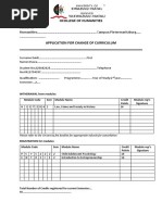 UCT ACA09 Curriculum Change Application | PDF | Postgraduate Education ...