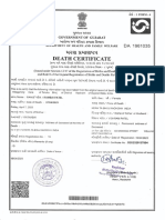 Rambai Patel - Death Certificate