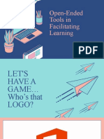 Open Ended Tools in Facilitating Learning