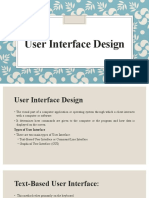 User Interface Design