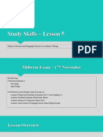Study Skills - Lesson 5
