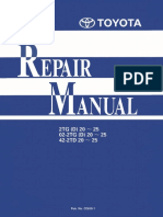 Repair Manual Toyota Towing Tractor 2TG20,25