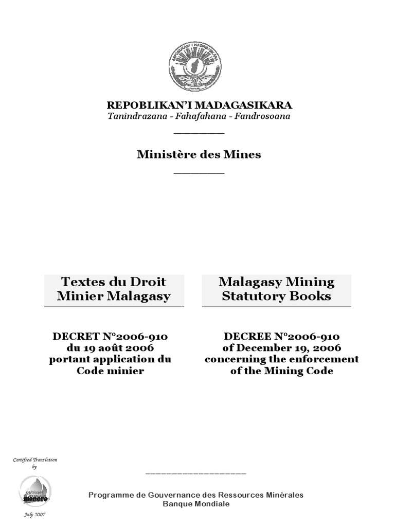 Code Minier | PDF