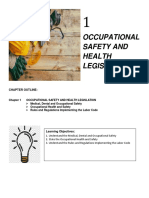 Chapter 1 Occupational Safety and Health Legislation