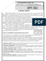 Atividade Avaliativa 8º Ano - Alongamento