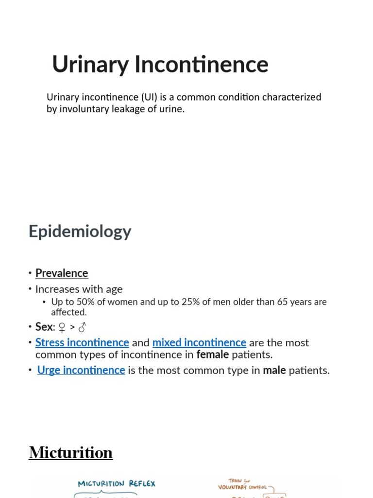 Urinary Incontinence PDF