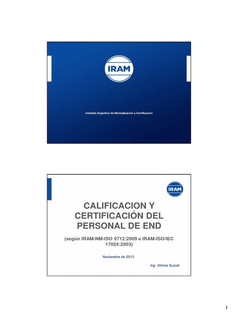 Certificación de Competencias según IRAM 9712 | PDF | Tecnología