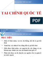 CHƯƠNG 9 - TÀI CHÍNH QUỐC TẾ