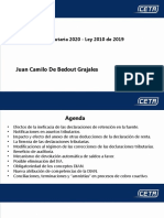 Seminario Actualizacion Tributaria 2020 - Ley 2010 de 2019 - Dr. Juan Camilo de Bedout