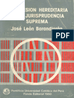 La Sucesion Hereditaria en La Jurisprudencia Suprema - José León Barandiarán