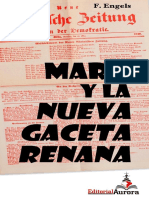 F. Engels - Marx y La Nueva Gaceta Renana