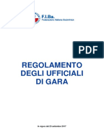 Regolamento Ufficiali Di Gara