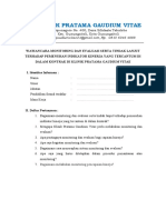 Klinik Gaudium Vitae Monitoring Evaluasi